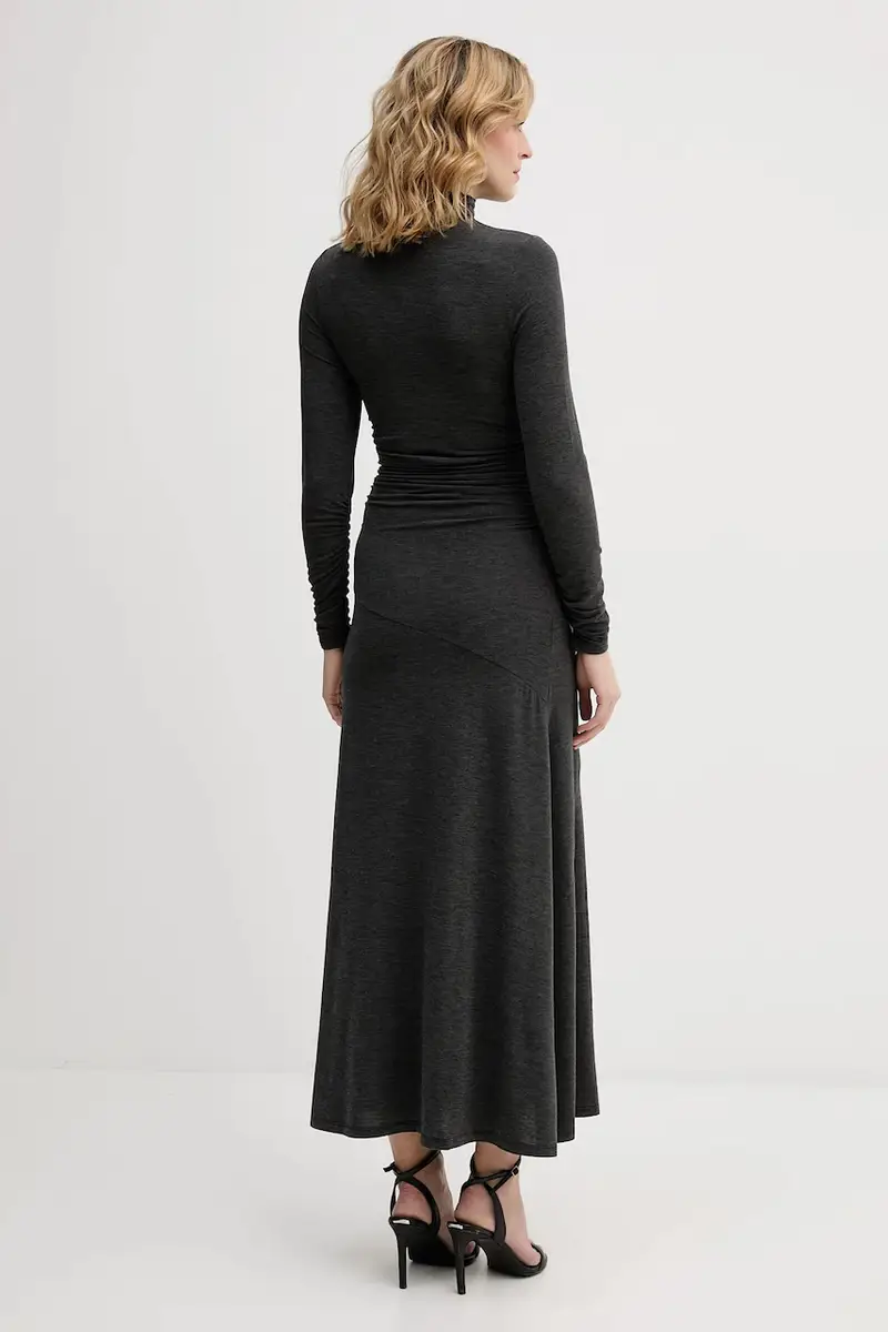 vestito con aggiunta di seta Grigio miniatura 3