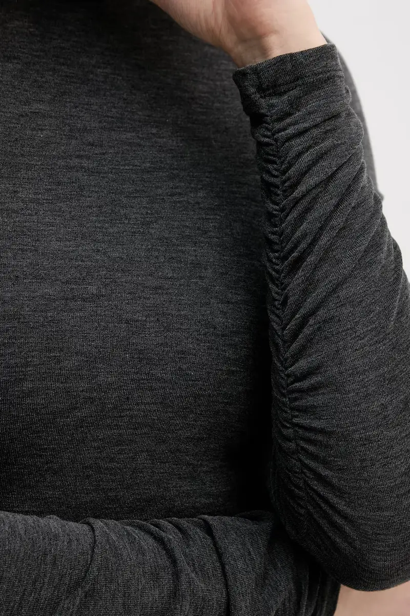 vestito con aggiunta di seta Grigio miniatura 5