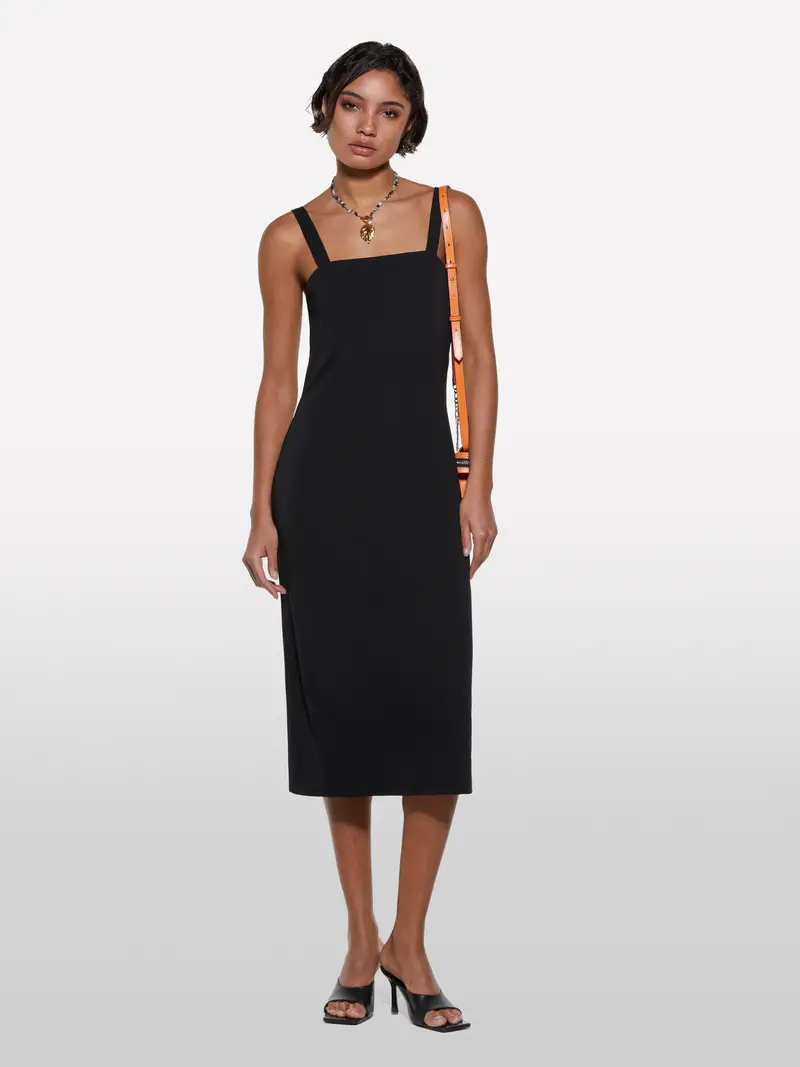 Vestito Nero Con Oblò, Donna, Nero