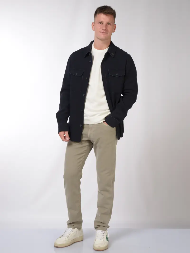 pantalone da uomo Siviglia cinque tasche in cotone Blu miniatura 2