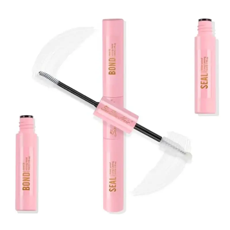 Sixstarhair Colla Ciglia Extension Bond e Seal 2 en 1, Colla Waterproof per Ciglia Finte Lunga Durata 48-72 Ore, Adesivo per Ciuffetti Ciglia Fai Da Te (5 ml + 5 ml) Lashes Glue for Cluster Lashes