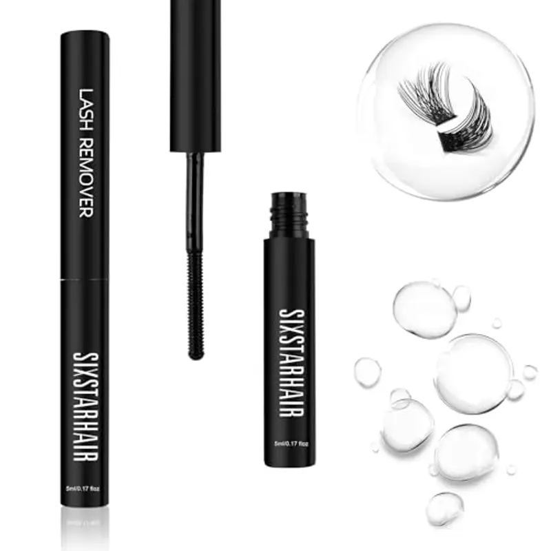 Sixstarhair Remover Extension Ciglia 5ml Rimuovi Colla Trasparente Ciuffetti Extension Ciglia Remover Fai da te a casa Rimuove Rapidamente le Ciglia Finte Remover Ciglia Extension