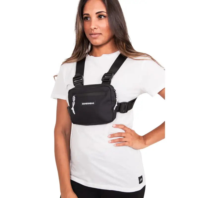 Mini borsa a petto con logo Sixth June