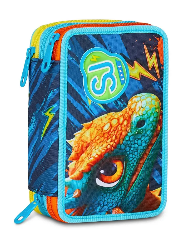 Astuccio scuola 3 zip SJ Dragon Glide