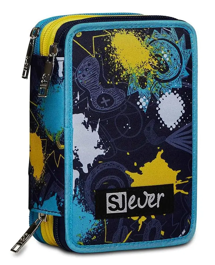 Astuccio scuola 3 zip SJ Ever Player Boy