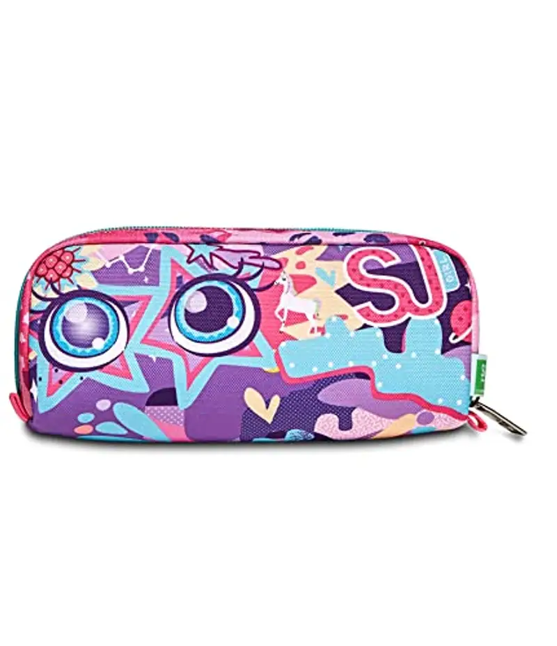 SJ GANG STYLE JAM GANG Girl Bustina Portapenne, Bambine e ragazze, Rosa, Taglia Unica miniatura 2