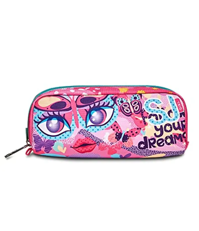 SJ GANG STYLE JAM GANG Girl Bustina Portapenne, Bambine e ragazze, Rosa, Taglia Unica miniatura 3