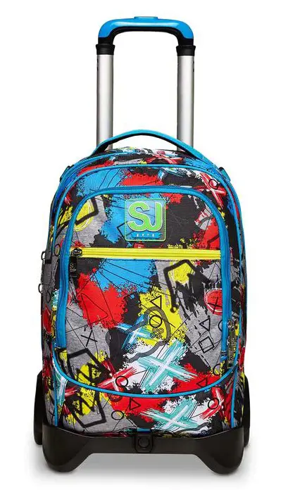 Trolley scuola SJ Jack 2 ruote Glitzled Boy