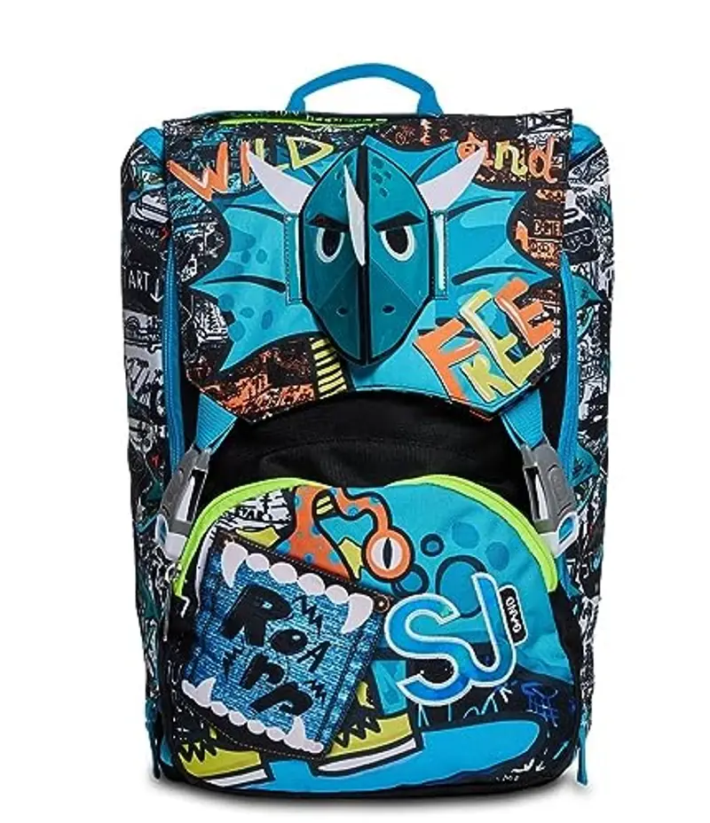 SJ GANG STYLE JAM GANG Zaino scuola Bambino Nero 786551 miniatura 2