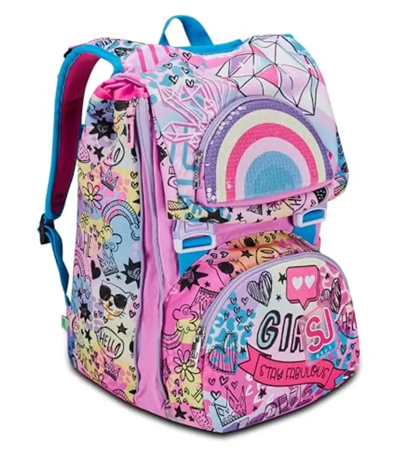 Seven Zaino scuola Bambina Rosa 786719 miniatura 2