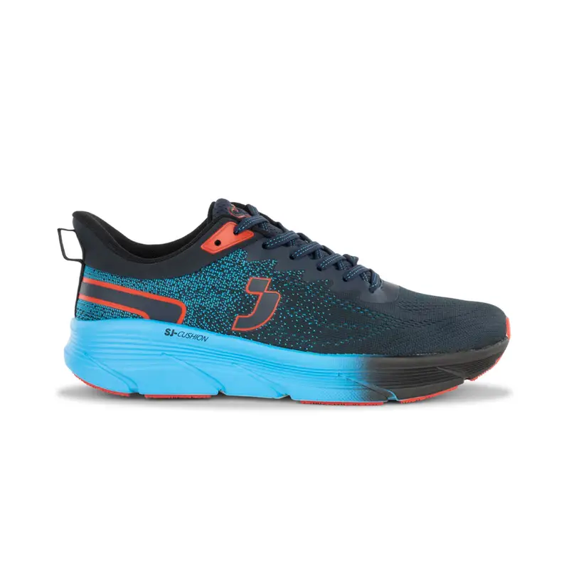Sneakers running blu da uomo con suola chunky
