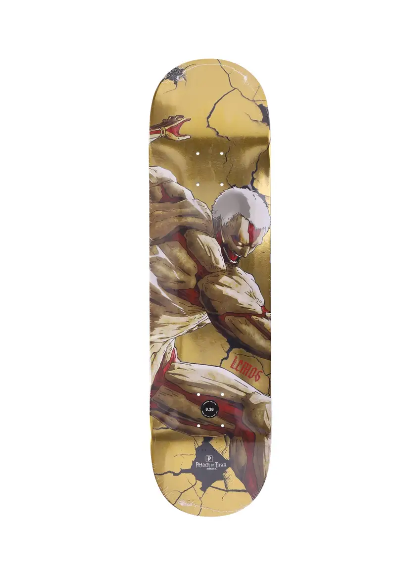Skateboard Tavola Uomo Lemos Harden Deck X Attack On Titan Wheat/multi