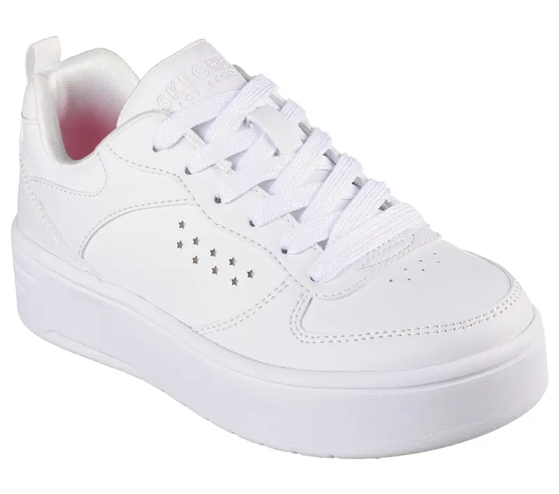Bambini COURT HIGH COLOR ZONE Sneakers Bianco / Bianco | Skechers