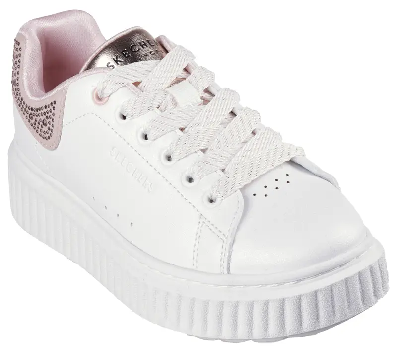 Bambini HI RIDGE Sneakers Bianco / Blu Bianco / Rosato | Skechers