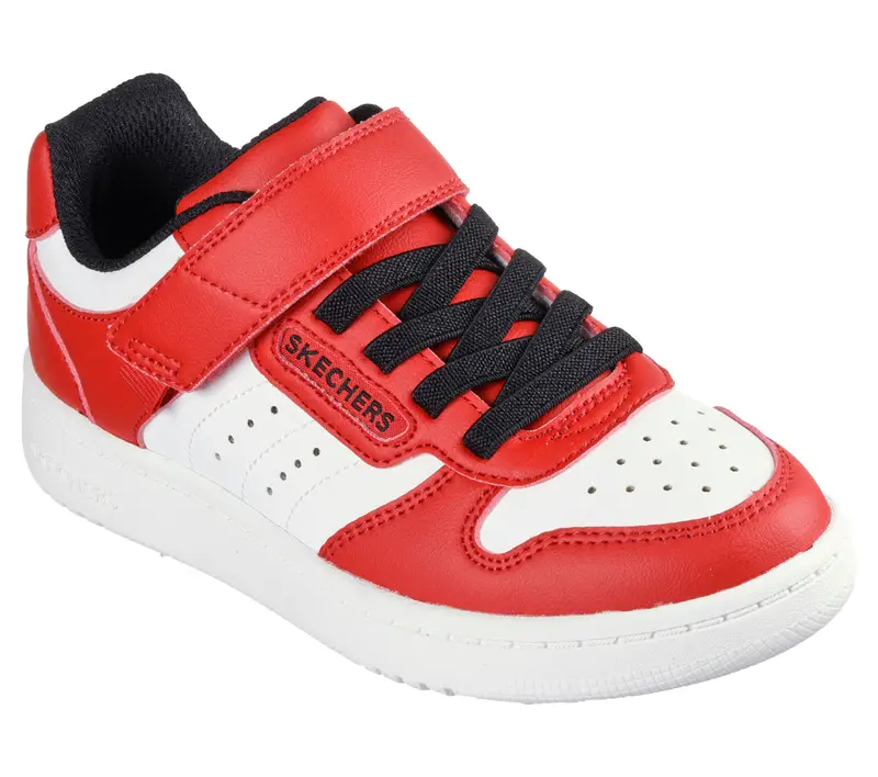 Bambini QUICK STREET Sneakers Nero / Bianco / Rosso / Bianco | Skechers