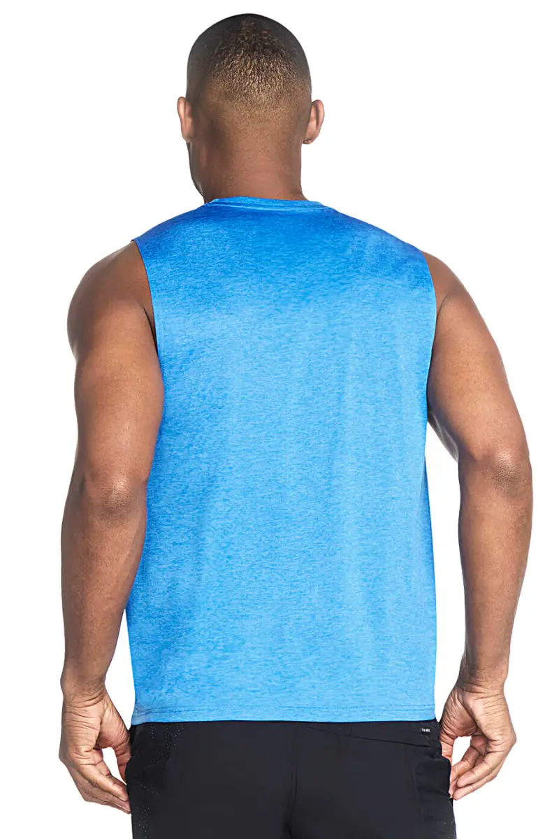 Canotta Turchese Smanicata Skechers GO DRI Charge Muscle Tank [TURCHESE] miniatura 3