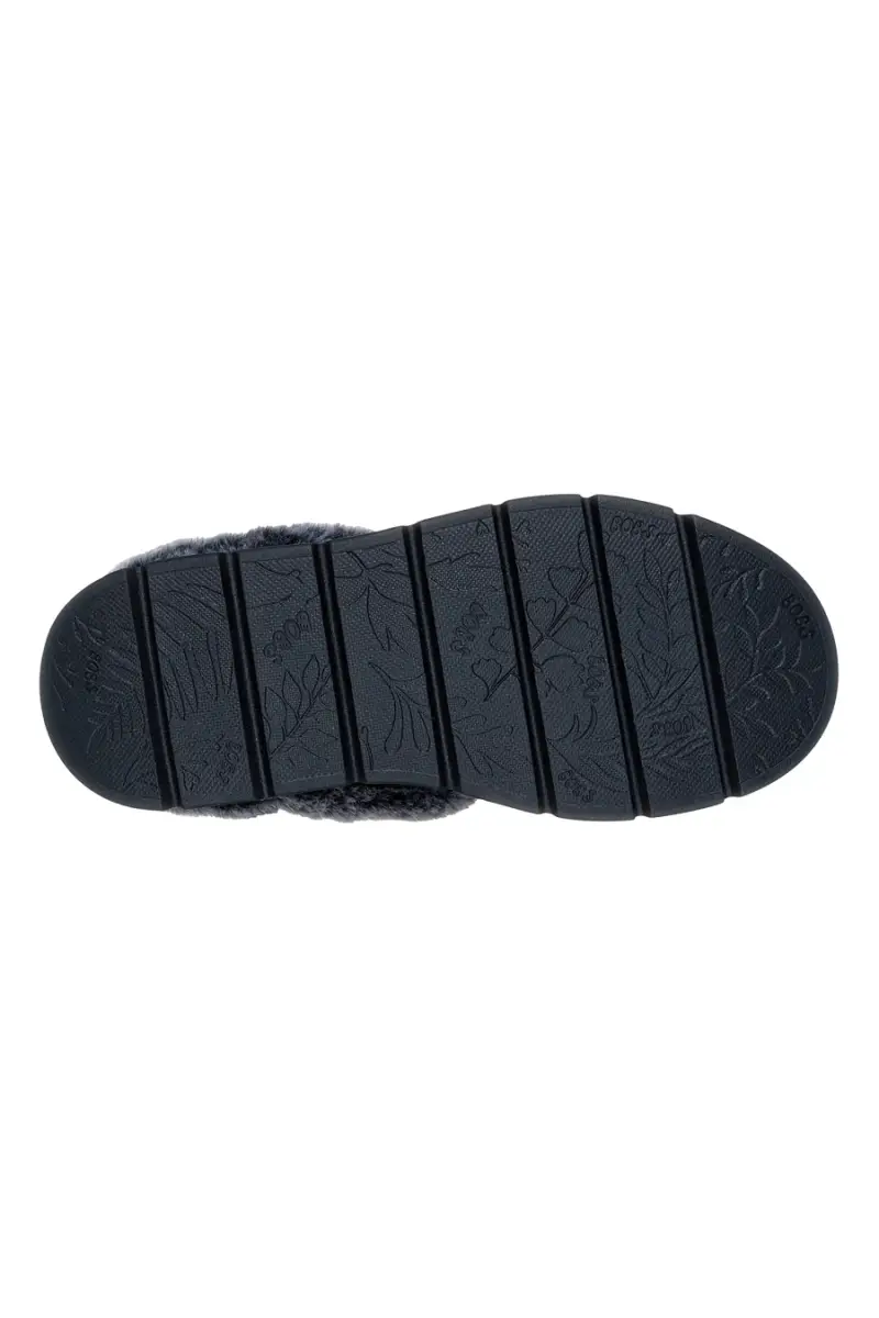 Ciabatte nere con fodera in pelliccia sintetica Skechers Keepsakes Lite Cozy Blend [NERO] miniatura 5