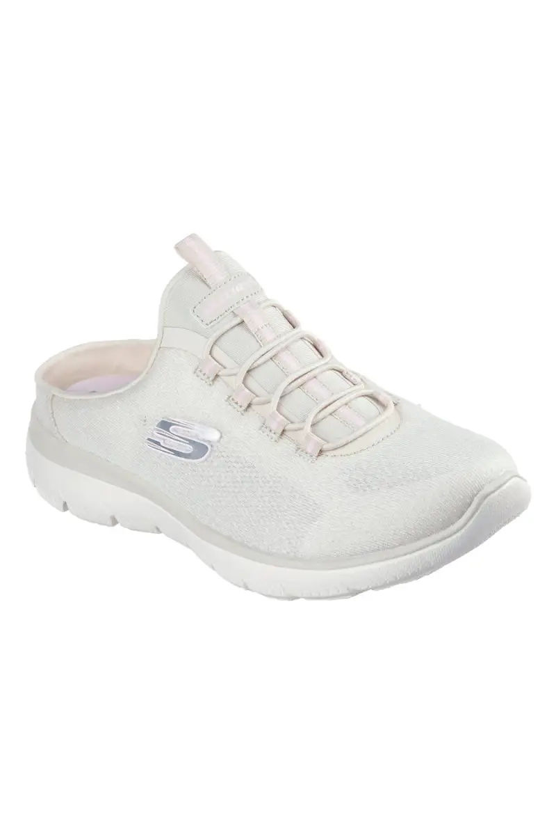 Ciabatte sportive Natural in mesh traspirante con memory foam Skechers Summits Simply Sweet [OFF WHITE] miniatura 2