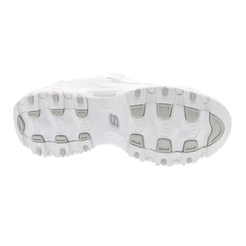 Skechers D'lites Biggest Fan, Sneaker Donna, Bianco White Silver, 42 EU miniatura 3