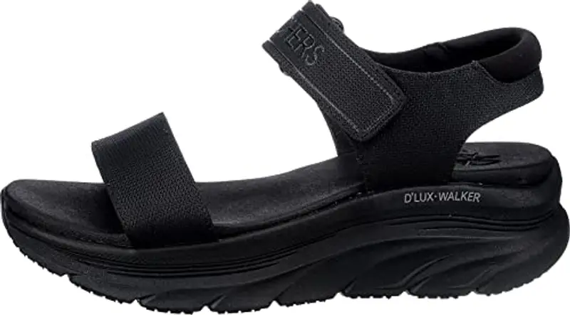 Skechers D'lux Walker Nuovo Blocco, Sandali Donna, Nero, 40 EU miniatura 3