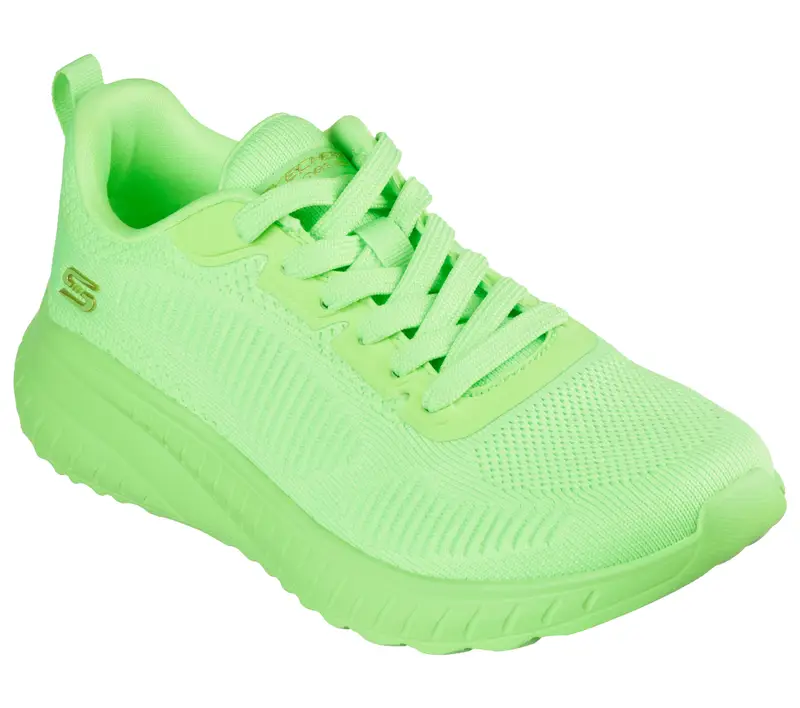Donna BOBS SQUAD CHAOS COOL RYTHMS Sneakers Blu Lime neon | Skechers Giallo acido fluo