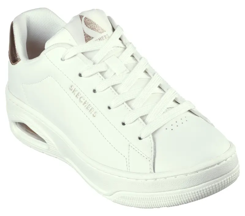 Donna UNO COURT COURTED AIR Sneakers Nero / Oro Bianco / Oro rosato | Skechers