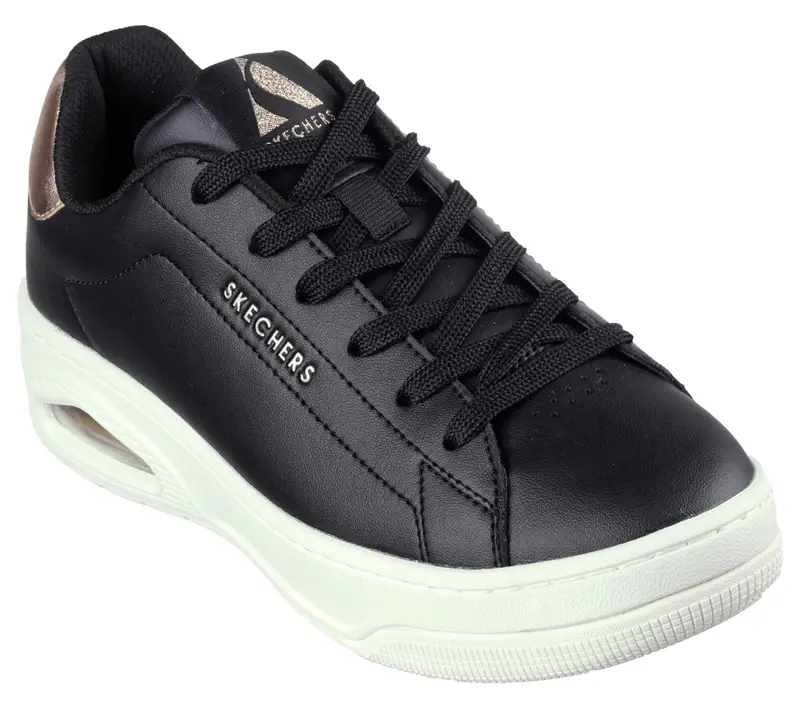 Donna UNO COURT COURTED AIR Sneakers Nero / Oro Nero / Oro rosato | Skechers
