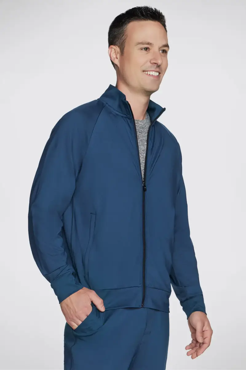 Felpa Blu Senza Cappuccio Con Cerniera Skechers The Hoodless Hoodie Weekend [BLU] miniatura 2