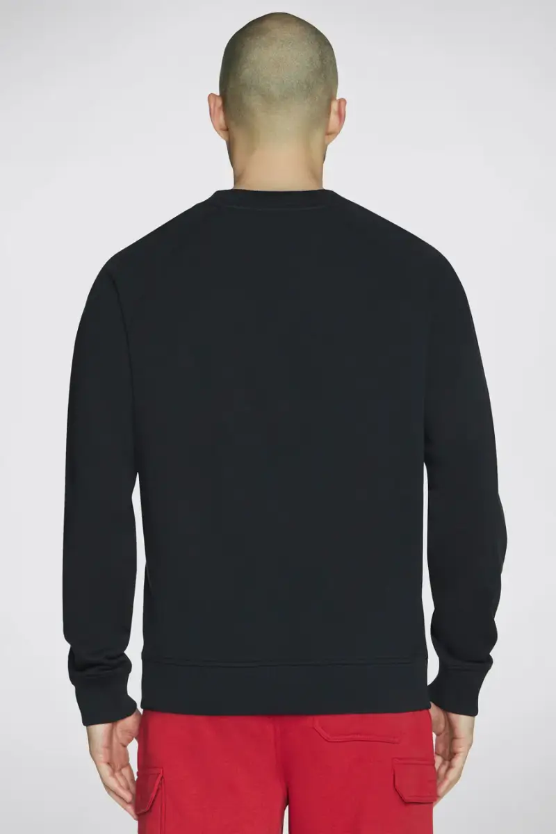 Felpa Nera Girocollo Skechers Classic Crew [NERO] miniatura 3