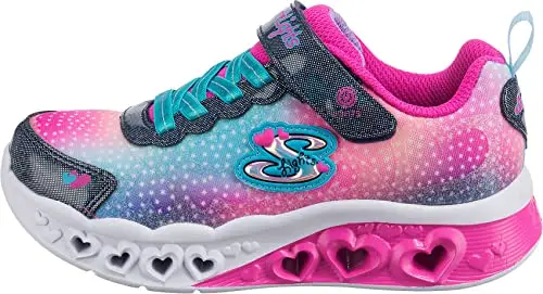 Skechers Flutter Heart Lights Simply Love, Scarpe Bambine e ragazze, Navy Synthetic Mesh, 30 EU miniatura 2
