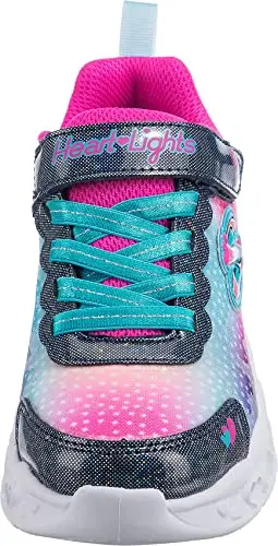 Skechers Flutter Heart Lights Simply Love, Scarpe Bambine e ragazze, Navy Synthetic Mesh, 30 EU miniatura 3