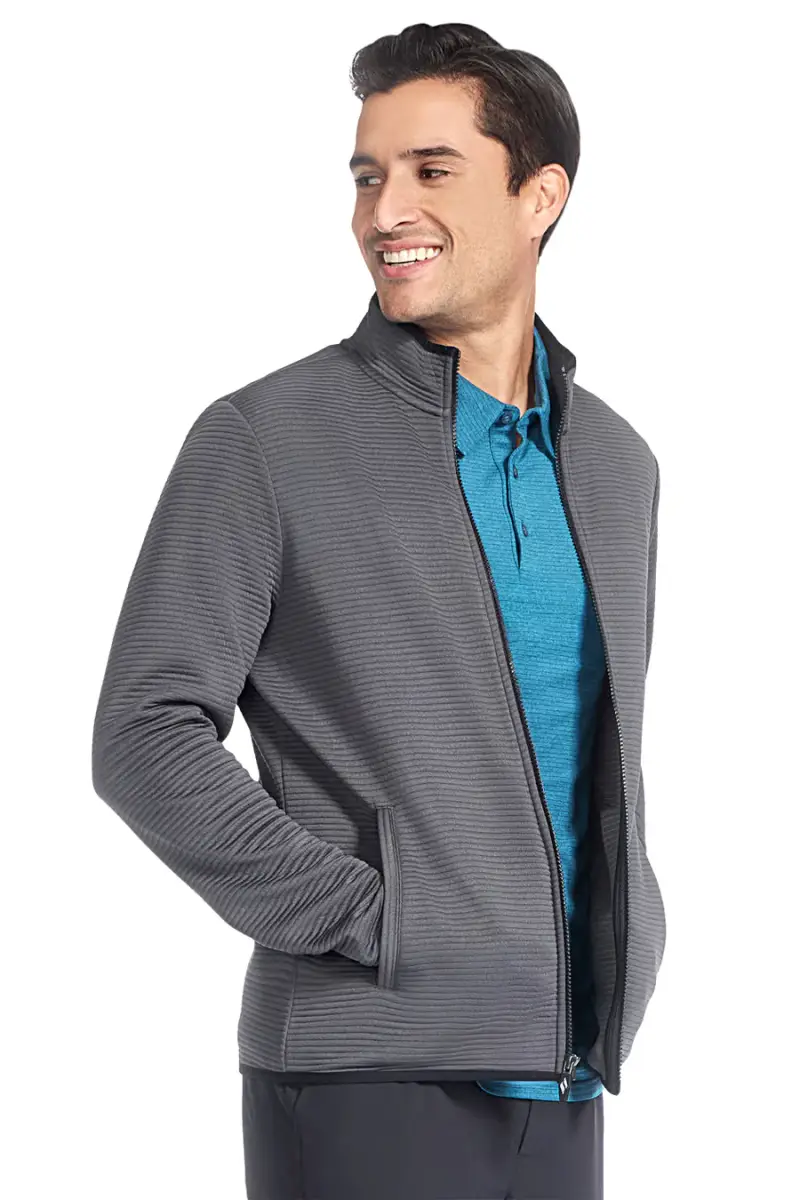 Giacca grigio antracite in tessuto ottoman riciclato Skechers JA25 [ASPHALT]