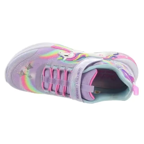 Skechers Girl's Unicorn Chaser Sneaker, Lavanda, 35.5 EU miniatura 3