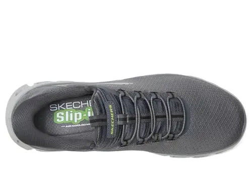 Skechers Glide-Step Noxus - Sneaker da uomo senza mani, Carbone, 42.5 EU miniatura 2