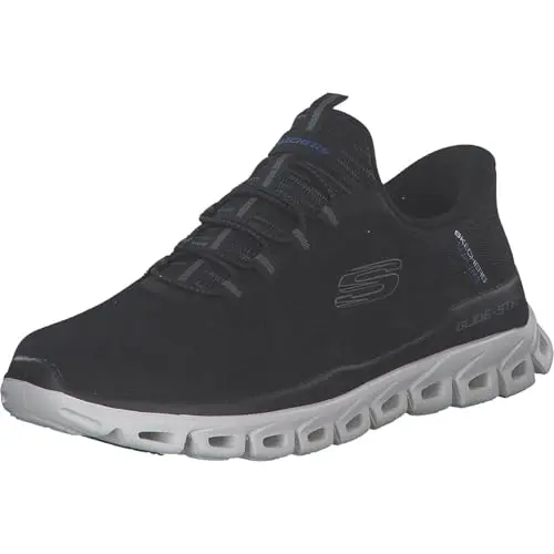 Skechers Glide-Step Noxus - Sneaker da Uomo Senza Mani, Nero, 42.5 EU
