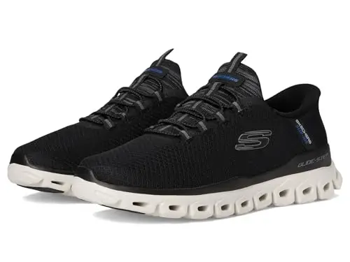 Skechers Glide-Step Noxus - Sneaker da Uomo Senza Mani, Nero, 42.5 EU miniatura 2