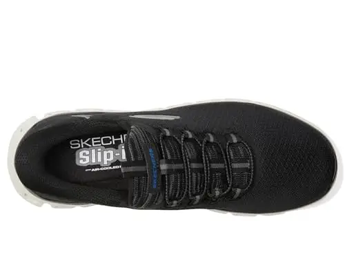 Skechers Glide-Step Noxus - Sneaker da Uomo Senza Mani, Nero, 42.5 EU miniatura 3