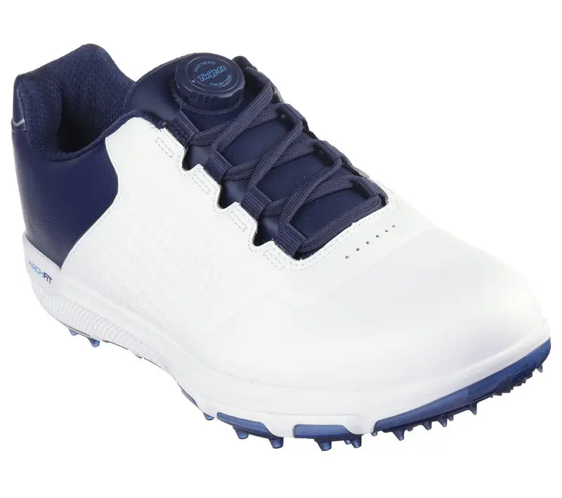 GO GOLF Pro 6 SL Twist scarpe da golf da uomo bianco/blu scuro | Skechers