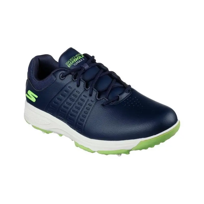 Go Golf Torque-2 Scarpe da golf da uomo con borchie Navy/Lime | Skechers Blu