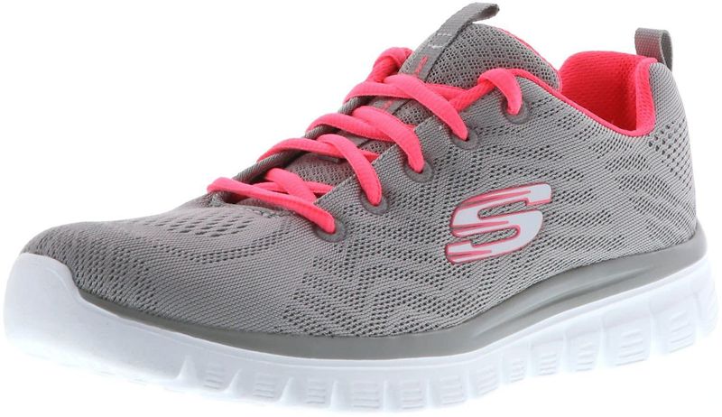 SKECHERS Sneaker Donna Graceful Get Connected Grigio/Corallo