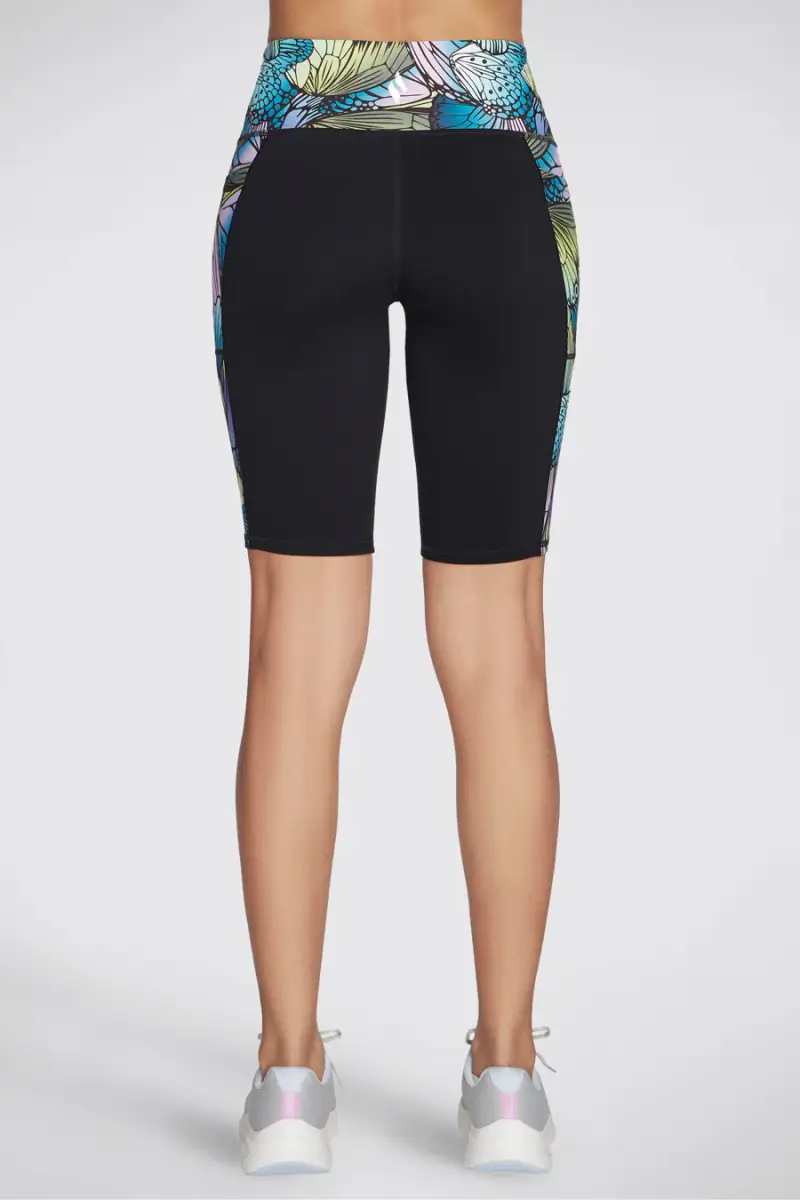 Leggings Biker Neri Skechers Gowalk Butterfly Shadow Hw [PRGR] miniatura 2