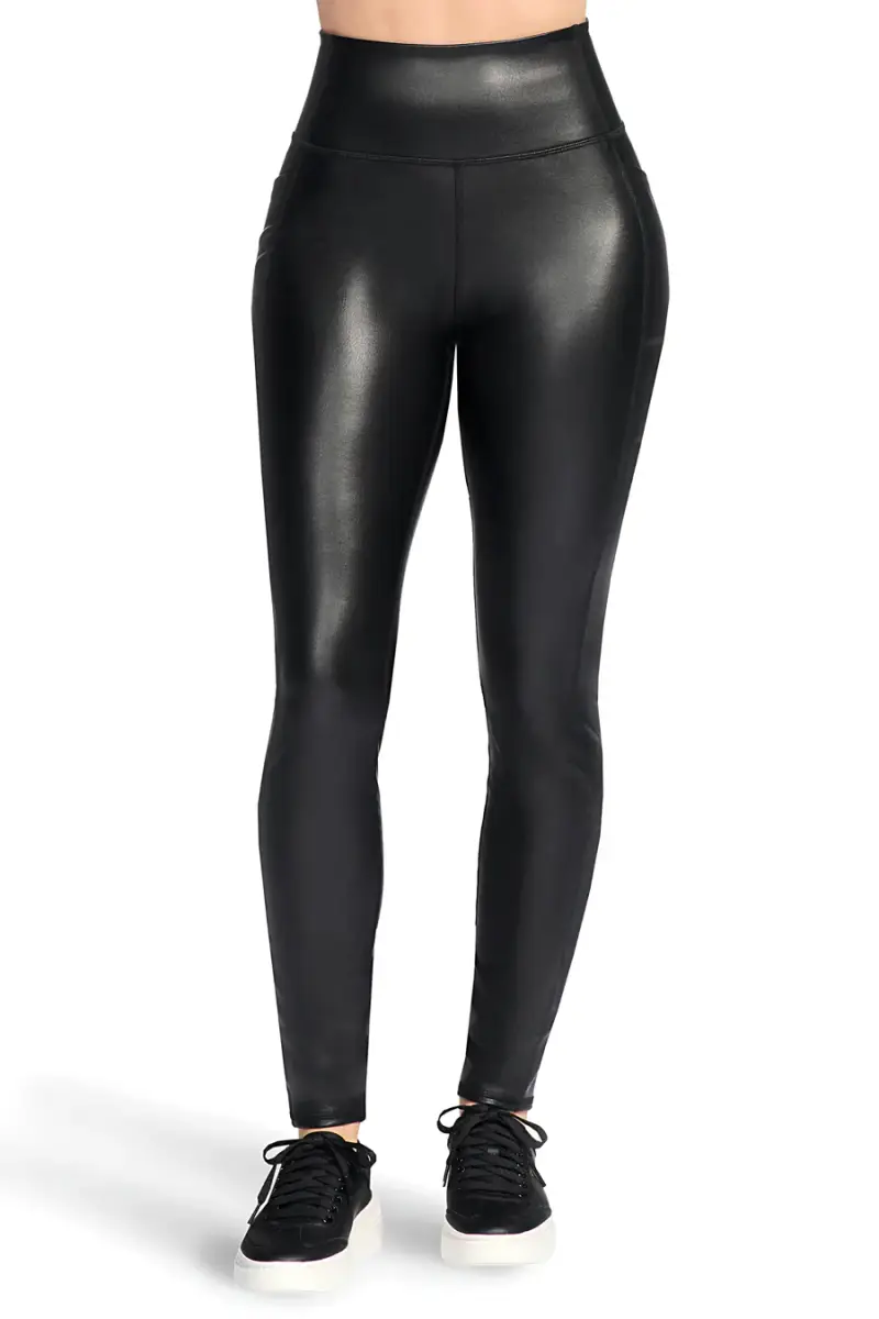 Leggings neri a vita alta in tessuto tecnico Skechers GO WALK Full Length [NERO]