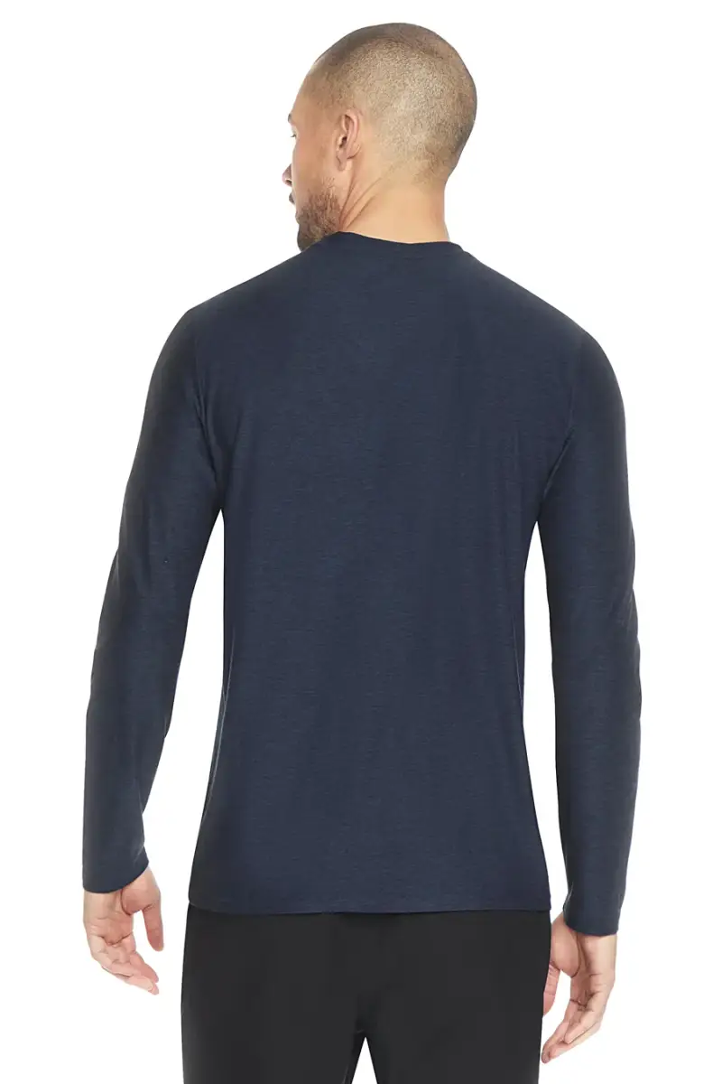 Maglia blu a maniche lunghe in tessuto traspirante Skechers GO DRI All Day [ASFALTO miniatura 2