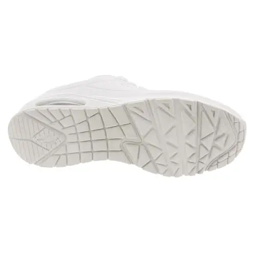 Skechers Men's Wide Fit Uno Stand on Air Sneaker, Bianco, 8.5 UK Wide miniatura 3