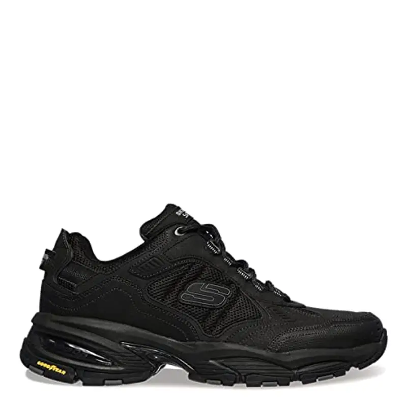 Skechers Oak Canyon Redwick Uomo Formatori, Black Leather Synthetic Textile Black Trim, 42.5 EU miniatura 3