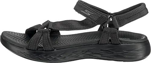 Skechers On-the-go 600 Brilliancy, Sandali Donna, Nero Black Textile Trim, 37 EU miniatura 3