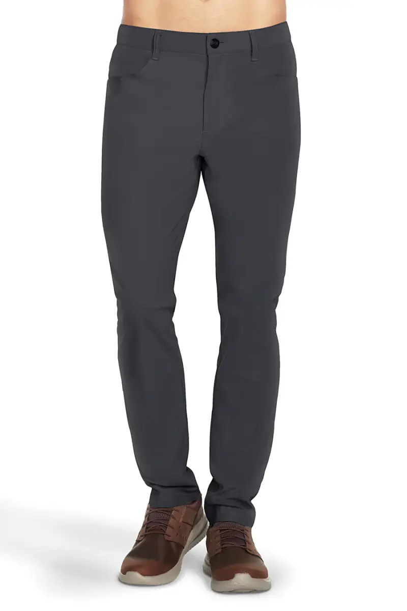 Pantaloni antracite a 5 tasche con zip Skechers PT108 [ASPHALT
