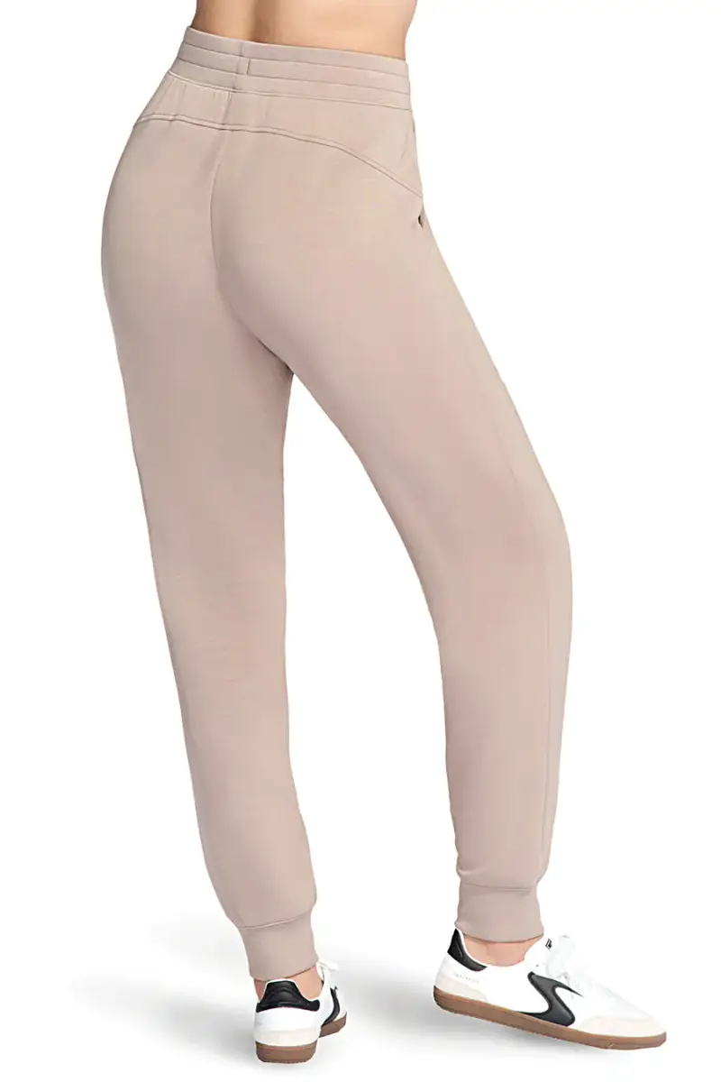 Pantaloni jogger beige in tessuto skechweave elevate Skechers PT149 [BEIGE] miniatura 3