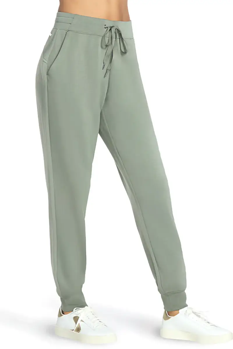 Pantaloni jogger verde salvia in tessuto skechweave elevate Skechers PT149 [VERDE] miniatura 2