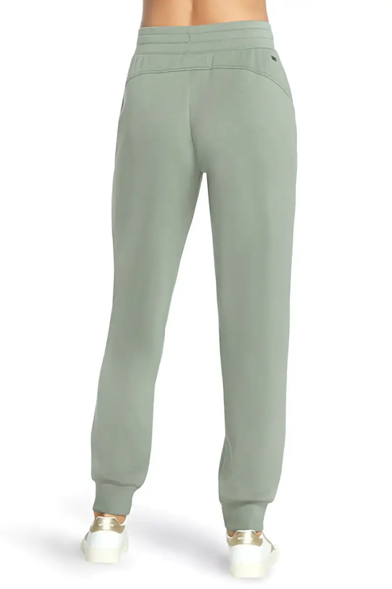 Pantaloni jogger verde salvia in tessuto skechweave elevate Skechers PT149 [VERDE] miniatura 3